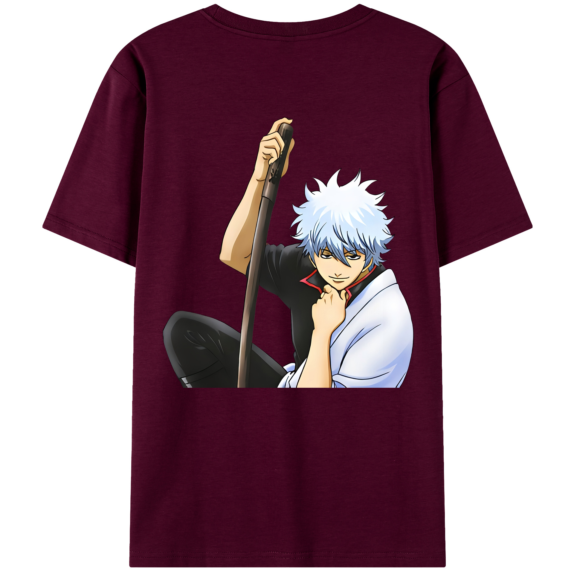 （画像用） ぎんたま 坂田銀時（さかたぎんとき） 神楽 志村新八（しむら しんぱち） GINTAMA Sakata Gintoki Kagura Shimura Shinpachi レディース半袖Tシャツ(バックプリント)